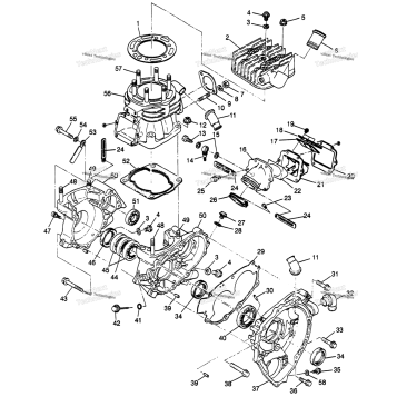 CRANKCASE & CYLINDER SCRAMBLER 400L