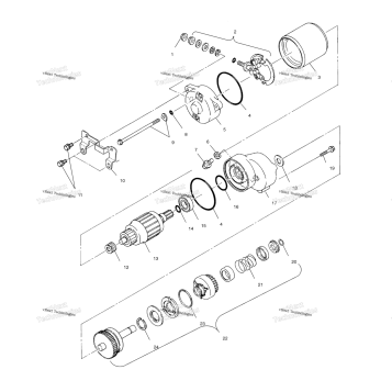 STARTING MOTOR A02BA25CA/CB/CD