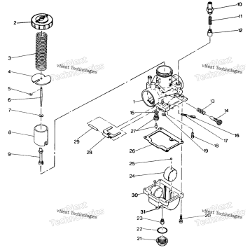 CARBURETOR ASSEMBLY TRAIL BOSS