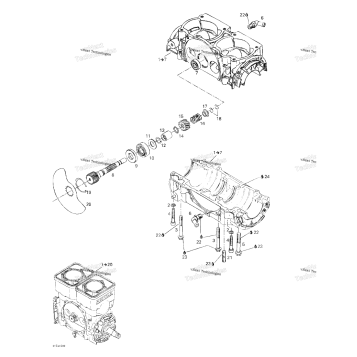 CRANKCASE, ROTARY VALVE