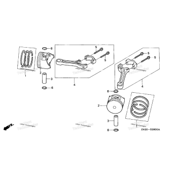 PISTON + CONNECTING ROD