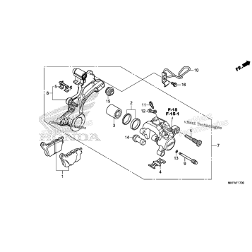 REAR BRAKE CALIPER