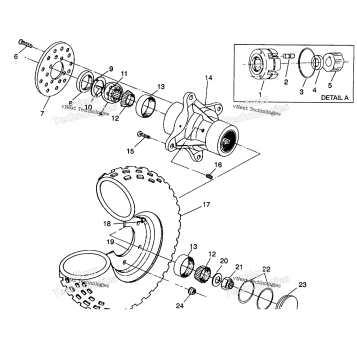 FRONT WHEEL ASSEMBLY 6X6 350L