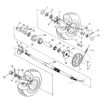 REAR WHEEL DRIVE ASSEMBLY SWEDISH 4X4 400L