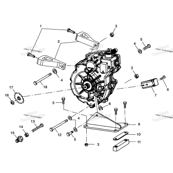 GEARCASE MOUNTING