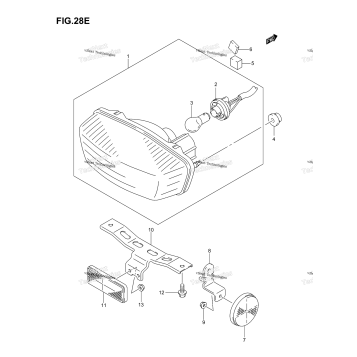 REAR COMBINATION (MODEL K5/K6/K7 E28)