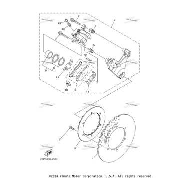 REAR BRAKE CALIPER