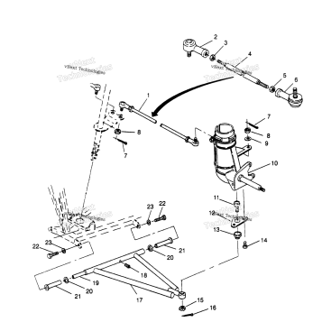 STEERING/AARM ASSEMBLY 2X4 300