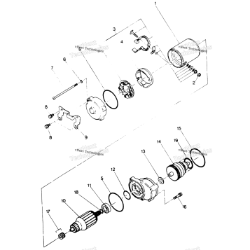 STARTING MOTOR ASSEMBLY