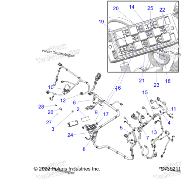 ELECTRICAL, WIRE HARNESS R22MAA57F1/SF1/F9/C1/C9/CK