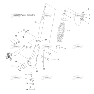 SUSPENSION, STRUT, FRONT