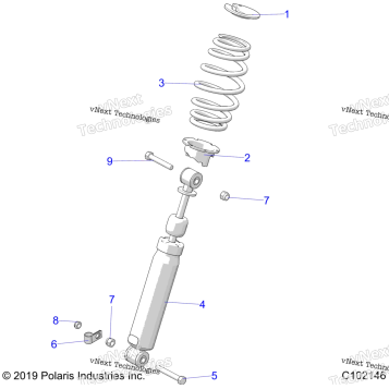SUSPENSION, FRONT SHOCK