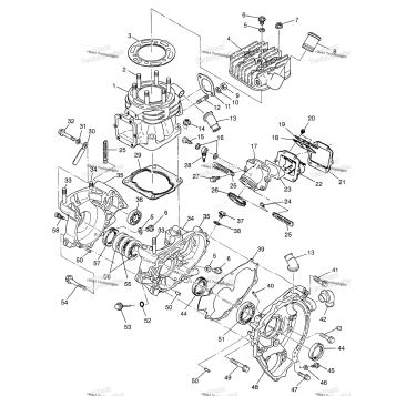 CRANKCASE & CYLINDER SPORTSMAN 400L