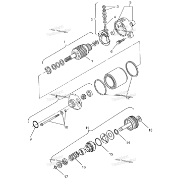 STARTING MOTOR MAGNUM 2X4
