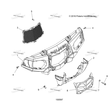 BODY, FRONT BUMPER & MOUNTING