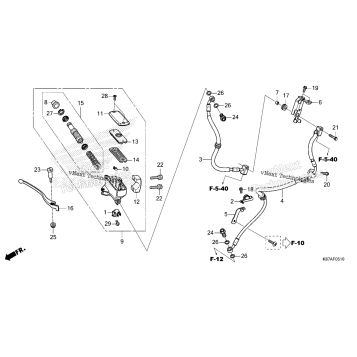 FRONT BRAKE MASTER CYLINDER (2)