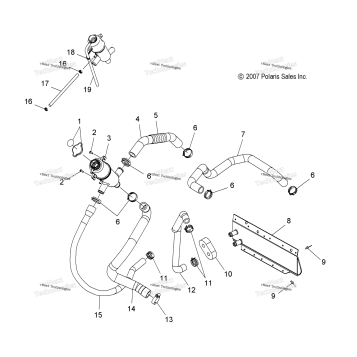 ENGINE, COOLING SYSTEM (49SNOWCOOLING08800RMK)