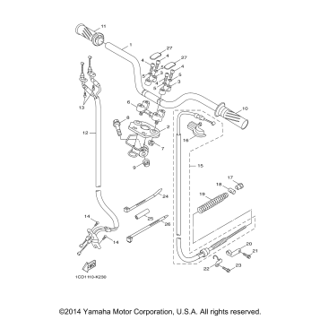 STEERING HANDLE CABLE