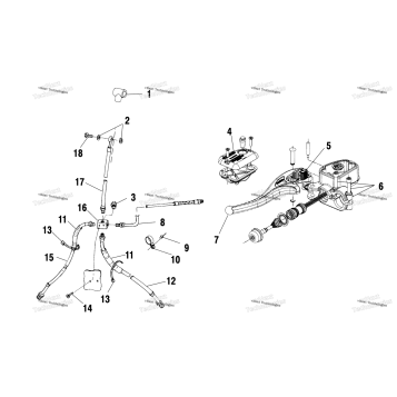 CONTROLS MASTER CYLINDER/BRAKE LINE A01CH42AA