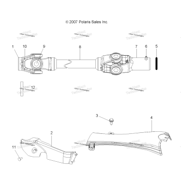 DRIVE TRAIN, FRONT PROP SHAFT