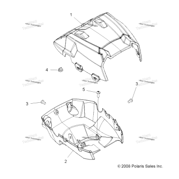 BODY, HEADLIGHT POD