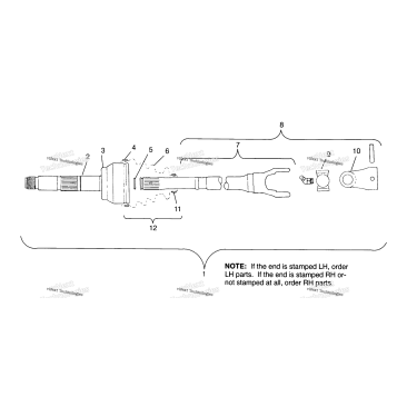 CV JOINT 4X4 300 (4930183018B004)