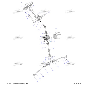 STEERING, STEERING ASM