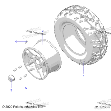 WHEELS, REAR TIRE