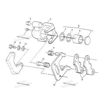 FRONT BRAKE ASSEMBLY SPORT 400L