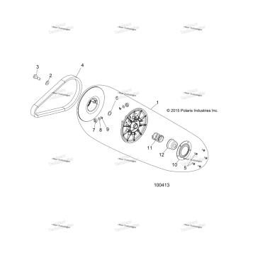 DRIVE TRAIN, SECONDARY CLUTCH A15DAA57EJ/EH