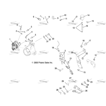 MASTER CYLINDER & FOOT PEDAL