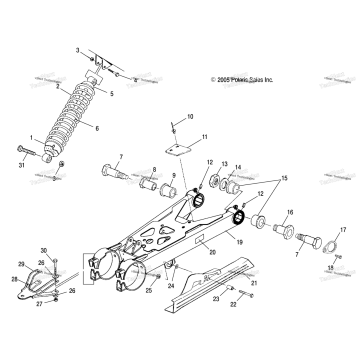 SUSPENSION, SWING ARM & REAR SHOCK