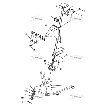 STEERING POST MAGNUM 2X4