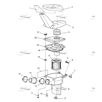 AIR BOX ASSEMBLY 6X6 400L U.S. , SWEDISH S958740 & NORWEGIAN N95