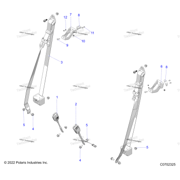 BODY, SEAT BELT MOUNTING