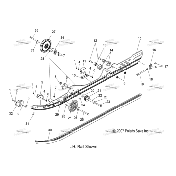 SUSPENSION, RAIL MOUNTING