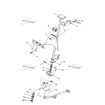 STEERING POST ASSEMBLY SPORTSMAN 4X4