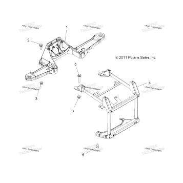 BODY, FRONT RACK SUPPORT