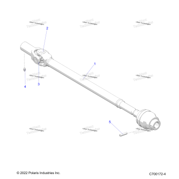 DRIVE TRAIN, FRONT PROP SHAFT