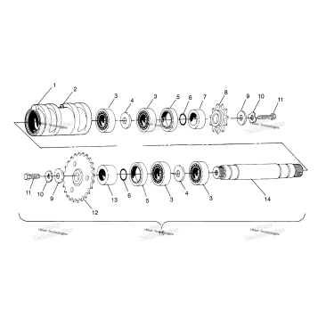 CENTER TIGHTENER XPLORER 400L