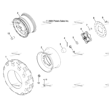 WHEEL, FRONT /AT/AX/AY/AZ