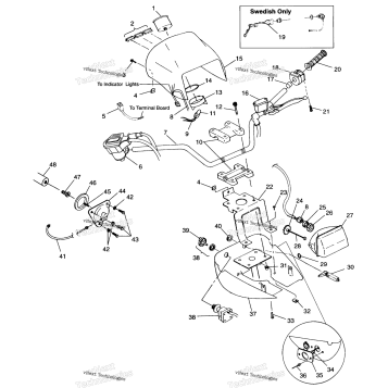 HANDLEAR & HEADLIGHT POD S98CH50E (4950135013B013)