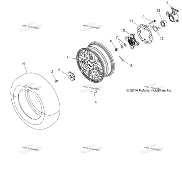WHEELS, FRONT & HUB