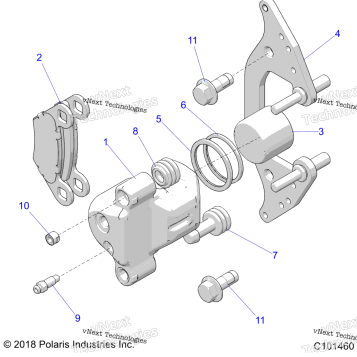 BRAKES, FRONT CALIPER