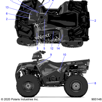 BODY, DECALS A20SEF57C1/S57C1/C2/C5/C9/CK/CY/F1/F2