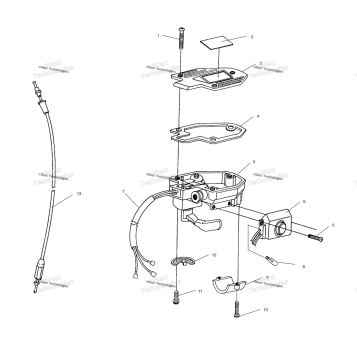CONTROLS THROTTLE ASM./CABLE W958144