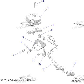 ELECTRICAL, IGNITION COIL MOUNTING