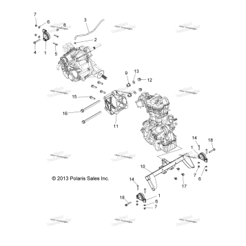 ENGINE, TRANSMISSION MOUNTING & LONG BLOCK