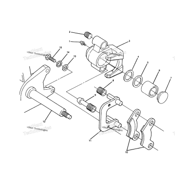 FRONT BRAKE ASSEMBLY 250 2X4 UPDATE