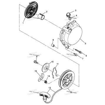 RECOIL STARTER 6X6 400L W968740 & 6X6 400L NORWEGIAN